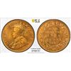 Image 1 : BRITISH INDIA: George V, 1910-1936, AE 1/4 anna, 1930(b), PCGS MS66 RD