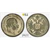 Image 1 : AUSTRIA: Franz Joseph I, 1848-1916, AR 20 kreuzer, 1869, PCGS MS63