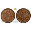 Image 1 : AUSTRIA: Franz Joseph I, 1848–1916, AE heller, 1913, PCGS MS64 BN