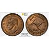 Image 1 : AUSTRALIA: George VI, 1936-1952, AE 1/2 penny, 1941(m), PCGS MS64 RB