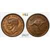 Image 1 : AUSTRALIA: George VI, 1936-1952, AE 1/2 penny, 1941(m), PCGS MS63 BN