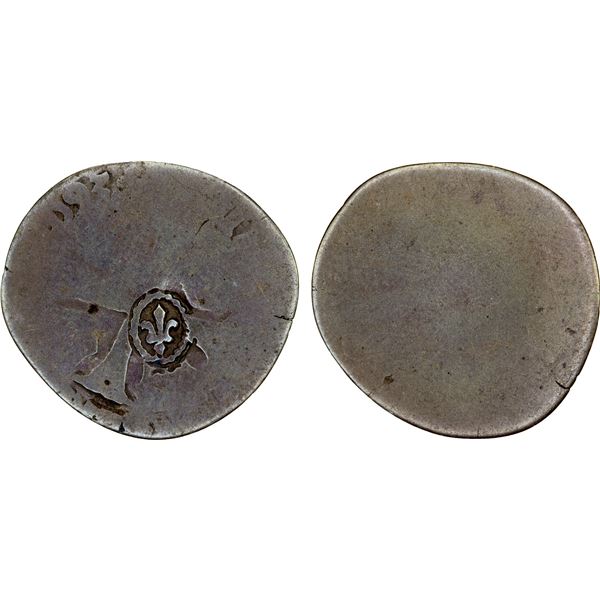 FRANCE: Louis XIII, 1610-1643, BI sol marque (1.39g), ND (1640)