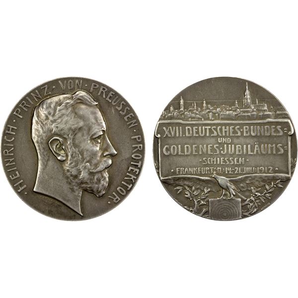 FRANKFURT: AR medal (25.46g), 1912, XF to AU