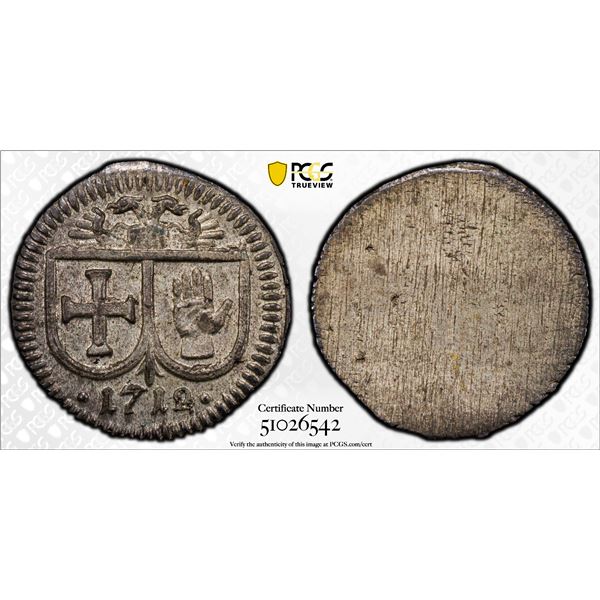 HALL IN SWABIA: Free Imperial City, AR pfennig, 1712, PCGS MS64