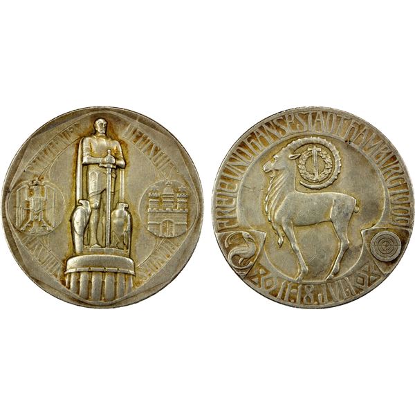 HAMBURG: AR medal (25.91g), 1909, VF-XF