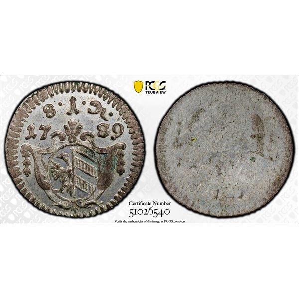 NUREMBERG: Free Imperial City, AR pfennig, Nurmberg, 1789, PCGS MS63