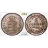 Image 1 : WÜRTTEMBERG: Wilhelm I, 1816-1864, AR 6 kreuzer, 1850, PCGS MS65