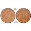 Image 1 : GERMANY: Kaiserreich, AE pfennig, 1899-A, PCGS MS65 RB