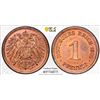 Image 1 : GERMANY: Kaiserreich, AE pfennig, 1902-E, PCGS MS64 RB