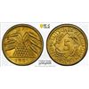 Image 1 : GERMANY: Weimar Republic, 5 reichspfennig, 1925-F, PCGS MS65