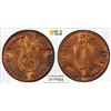 Image 1 : GERMANY: Third Reich, AE reichspfennig, 1938-F, PCGS MS65 RD