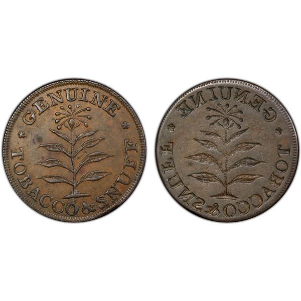 GREAT BRITAIN: Northumberland, Newcastle on Tyne, AE farthing token, [1814], PCGS AU58