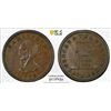 Image 1 : GREAT BRITAIN: AE farthing token, 1838, PCGS MS62 BN