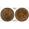 Image 1 : GREAT BRITAIN: Victoria, 1837-1901, AE 1/2 penny, 1861, PCGS AU details