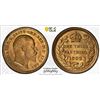 Image 1 : GREAT BRITAIN: Edward VII, 1901-1910, AE 1/3 farthing, 1902, PCGS MS65 RB