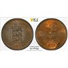 Image 1 : GUERNSEY: Victoria, 1837-1901, AE 4 doubles, 1885, PCGS MS64 BN
