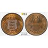 Image 1 : GUERNSEY: Victoria, 1837-1901, AE 8 doubles, 1889-H, PCGS MS63 RB