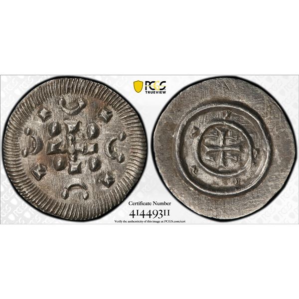HUNGARY: Bela II, 1131-1141, AR denar, ND, PCGS MS63