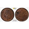 Image 1 : ITALY: Umberto I, 1878-1900, AE centesimo, 1895-R, PCGS MS64 BN
