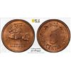 Image 1 : LITHUANIA: Republic, AE 5 centai, 1936, PCGS MS65 RD