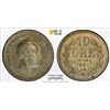 Image 1 : SWEDEN: Karl XV, 1859-1872, AR 10 ore, 1861, PCGS MS62