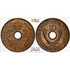 Image 1 : EAST AFRICA & UGANDA: George VI, 1936-1952, AE 10 cents, 1941-I, PCGS MS63 RB