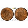 Image 1 : ETHIOPIA: Menelik II, 1889-1913, AE 1/100 birr, EE1889 (1897), PCGS MS64 RB