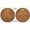 Image 1 : SOUTH AFRICA: Zuid Afrikaansche Republiek, AE penny, 1898, PCGS MS64 RB
