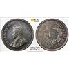 Image 1 : SOUTH AFRICA: George V, 1910-1936, AR 6 pence, 1923, PCGS Proof 63