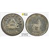Image 1 : BOLIVIA: Republic, AR 1/4 sol, Potosi, 1852, PCGS Unc