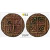 Image 1 : BHUTAN: Ugyen, 1907-1926, AE 1/2 rupee, ND (1910-27), PCGS AU Detail