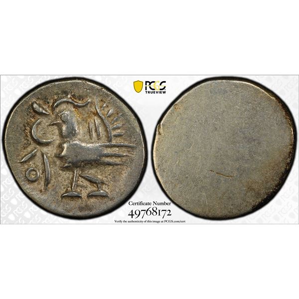 CAMBODIA: Ang Duong, 1841-1860, AR 1/8 tical (1.83g), ND (1847), PCGS EF45