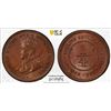 Image 1 : STRAITS SETTLEMENTS: George V, 1910-1936, AE 1/4 cent, 1916, PCGS MS63 BN