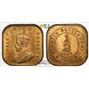 Image 1 : STRAITS SETTLEMENTS: George V, 1910-1936, AE 1/2 cent, 1932, PCGS MS65 RD