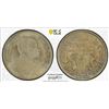 Image 1 : THAILAND: Rama VI, 1910-1925, AR 2 salu'ng (1/2 baht), BE2462 (1918), PCGS MS63