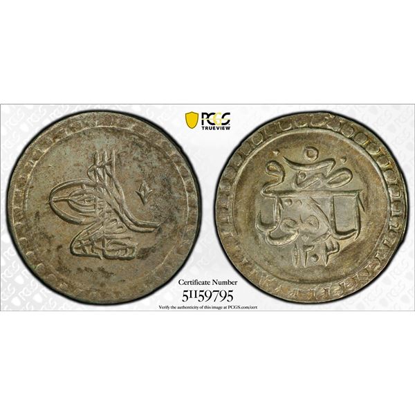 TURKEY: Selim III, 1789-1807, AR 10 para, Islambul, AH1203 year 5 (1793), PCGS MS65