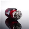 Image 3 : European Silverplate and Metal Mounted Ruby Glass Scent Bottle