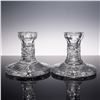 Image 1 : Pair of Waterford Crystal Single Light Candlesticks