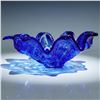 Image 2 : 2pc Group of Cobalt Blue Glass, Murano and Bohemian