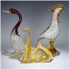 Image 1 : 3pc Midcentury Murano and Venetian Art Glass Animal Figures