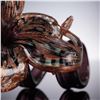 Image 4 : 2pc Art Glass Flower Sculptures with Twisted Stems
