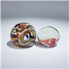 Image 3 : 4pc Group of Art Glass Paperweights, Including Millefiori