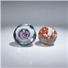 Image 5 : 4pc Group of Art Glass Paperweights, Including Millefiori