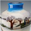 Image 4 : Moorcroft Pottery by Anji Davenport Vase, Winter's Feed