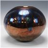 Image 5 : Bruce Fairman Signed Raku Pottery Vessel with Iridescent Glaze