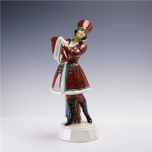 Goldscheider Porcelain by Josef Lorenzl Russian Cossack Figurine, 5397