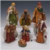 7pc Porcelain Nativity Scene Figurines