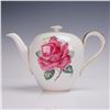 Heinrich Bavaria Gilded Porcelain Teapot, Old Rose Pattern