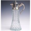 Image 1 : Vintage Silver Plated and Crystal Pitcher