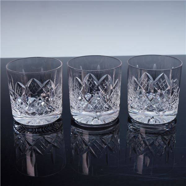 3pc Crystal Whiskey Glasses